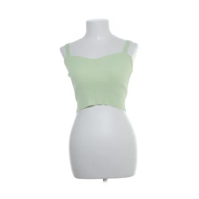 Crop top (Groen) van Zara Viscose, Polyamide