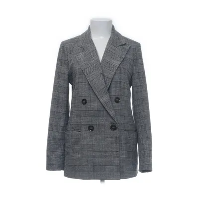 Blazer (Gray, Multicolored) from H&M Polyester, Viscose, Elastane