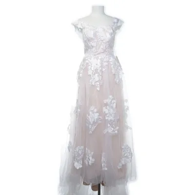 Wedding dress (White, Beige) from Lanting Polyester