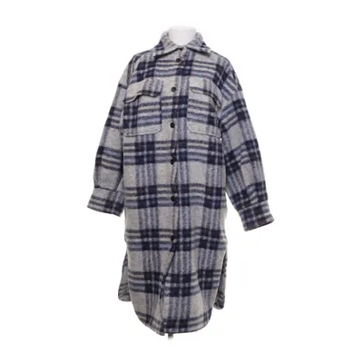 Frakke (Blå, Grå, Hvid) fra H&M Akryl, Polyester, Uld