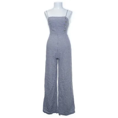 Jumpsuit (Grau, Blau) von Urban Outfitters Leinen, Viskose