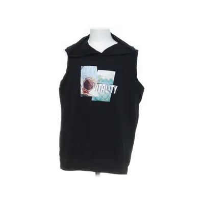 Kurzärmeliger Hoodie (Schwarz) von Shein Elasthan, Baumwolle