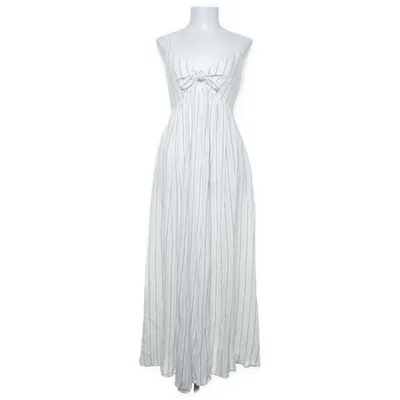 Maxikjole (Hvid, Flerfarvet) fra H&M Trend Viscose, Modal