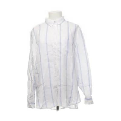 Shirt (White, Multicolored) from H&M Linen