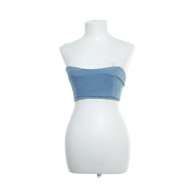Tube top (Lace Up Jeans Top) van NA-KD Katoen, Polyester, Elastaan
