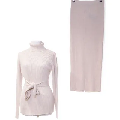 Set (Beige) från Di Bari Ull, Nylon, Akryl, Viskos