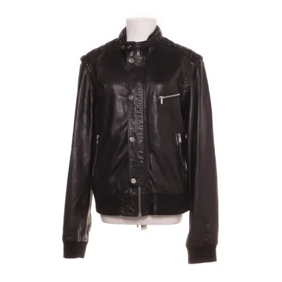 Läderjacka (Svart) från Members Only Skinn, Kupro, Ull, Polyester