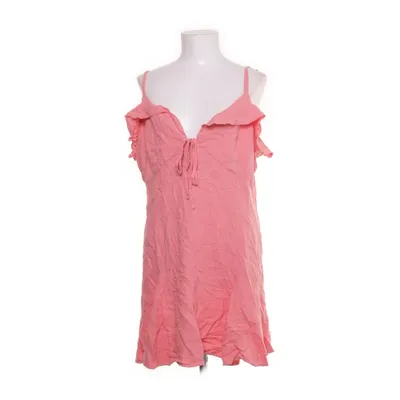 Jurk (Roze) van Zara Viscose, Linnen