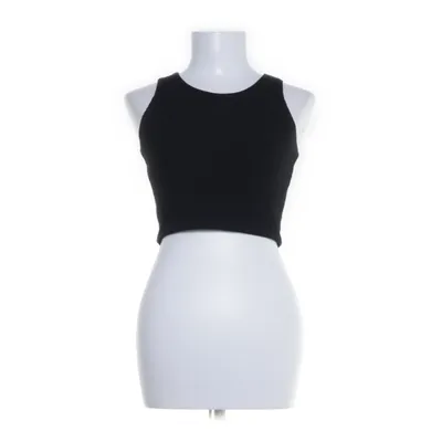 Crop top (Zwart) van Loavies Viscose, Polyester, Elastaan