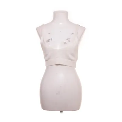 Crop top (Benvit) från NA-KD Akryl, Bomull