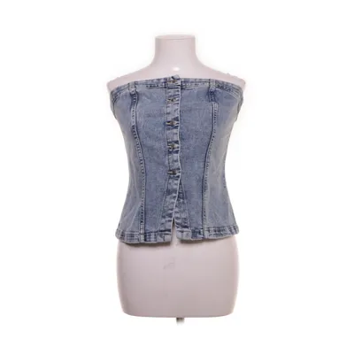 Tube top (Blauw) van Divided by H&M Katoen, Polyester, Elastaan