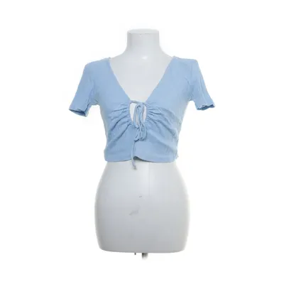 Crop top (Blauw) van Zara Katoen