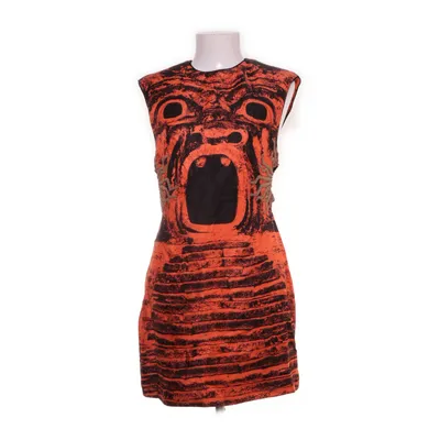 Cocktailjurk (Zwart, Oranje) van H&M Studio Viscose, Linnen, Polyester