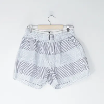 Short (Quinn Stripe, Navy/Blue) de Eytys Coton