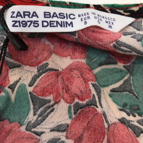 Zara basic outlet z1975 denim dress