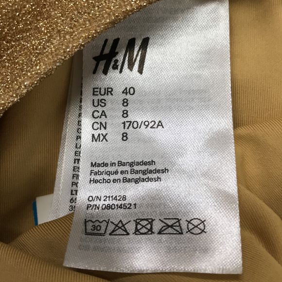 Swimsuit Gold from H M Sellpy