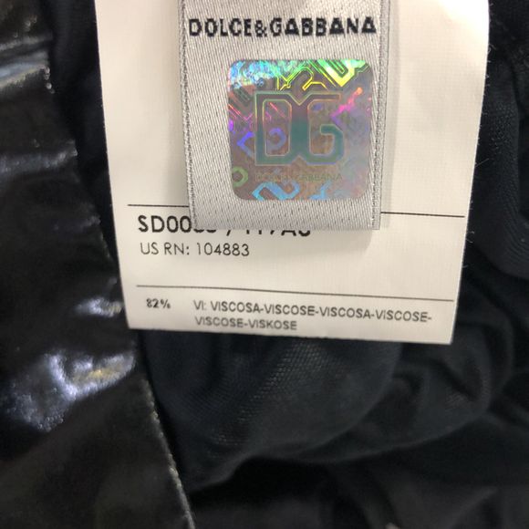 Fake dolce clearance and gabbana tags