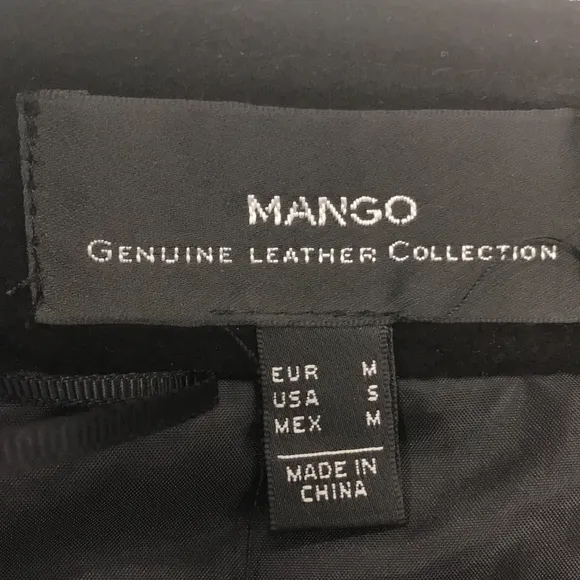 Mango best sale leren rok