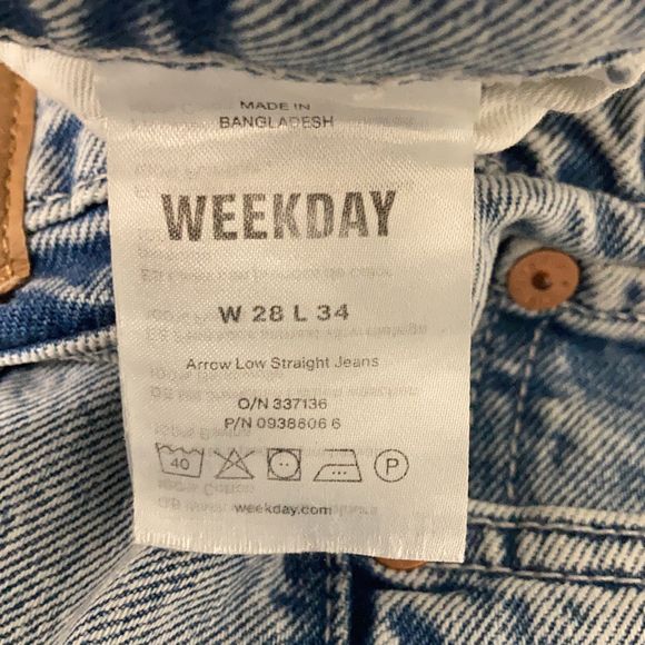 Size guide - jeans - Weekday
