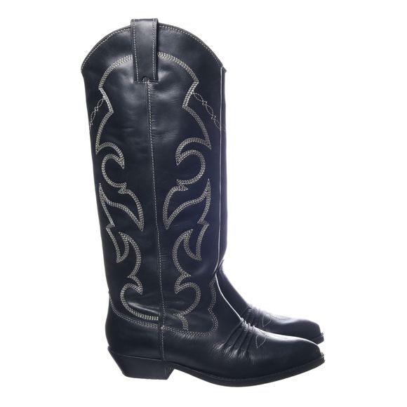 Mango black clearance cowboy boots