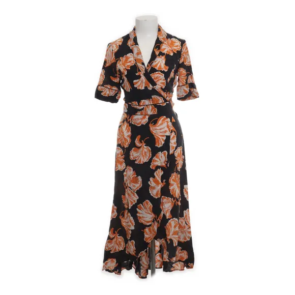 Ganni geroux 2024 silk wrap dress