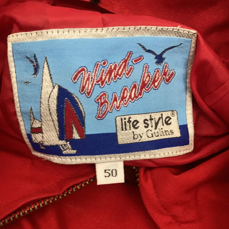 Jacka (Röd) från Windbreaker Polyester, Bomull - Varumärke