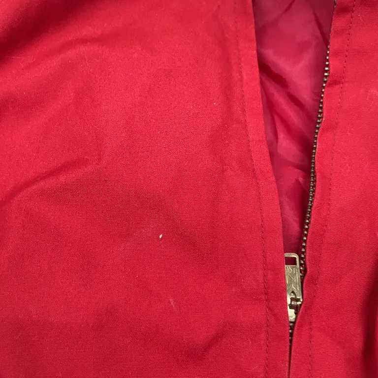 Jacka (Röd) från Windbreaker Polyester, Bomull - Fläckig - Hela varan