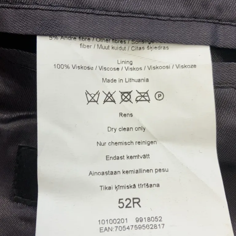 Rock (Svart) från Dressmann Viskos - Materialetikett
