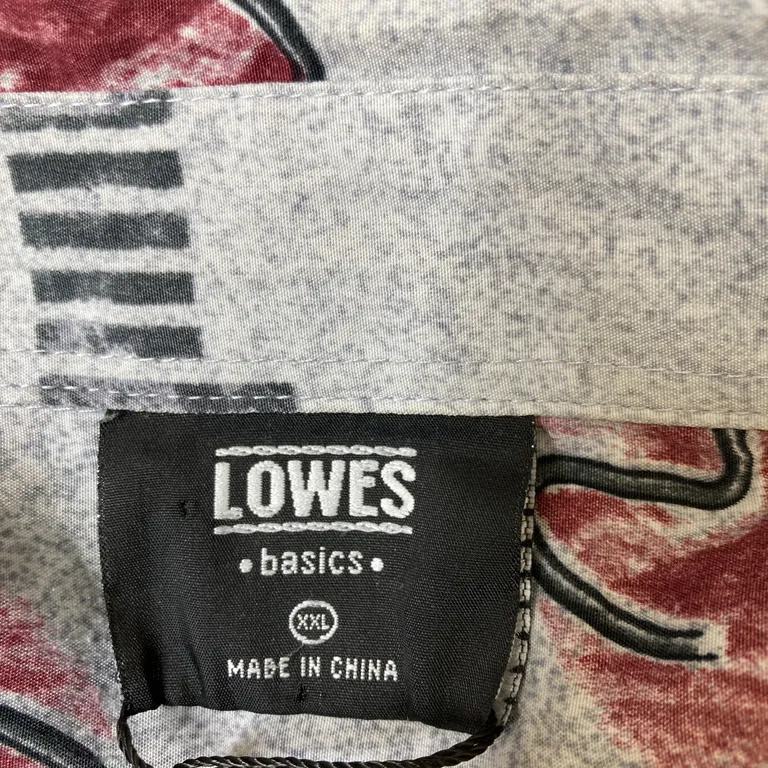 Kortärmad skjorta (Grå, Flerfärgad) från Lowes - Varumärke