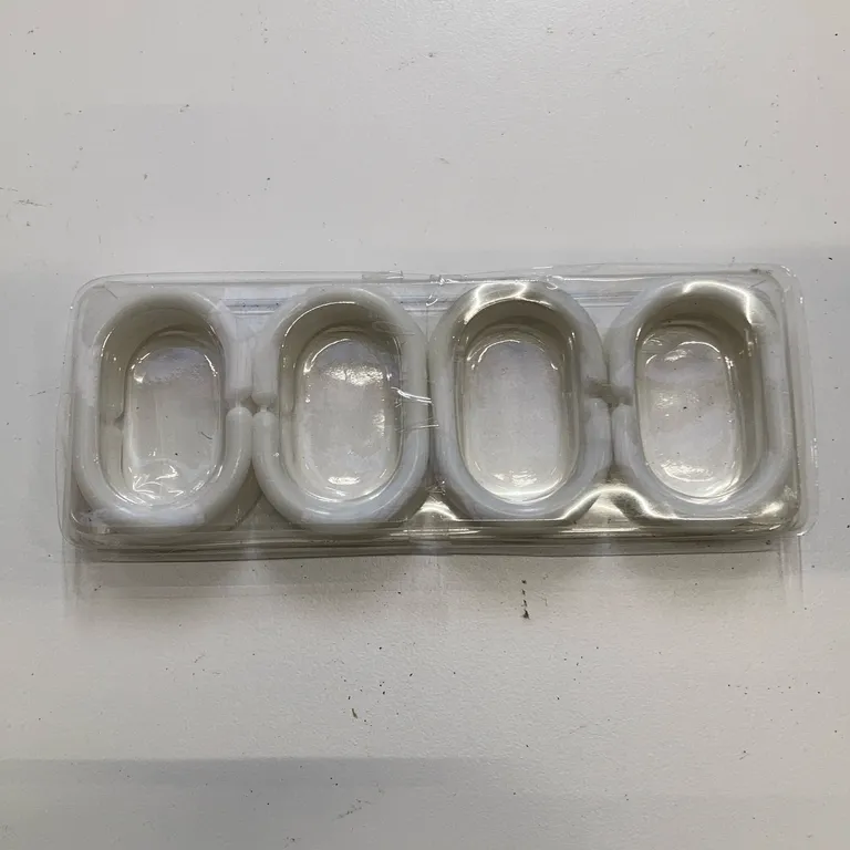 Duschdraperi (Vit, Svart) från Rusta Polyester - Detaljbild