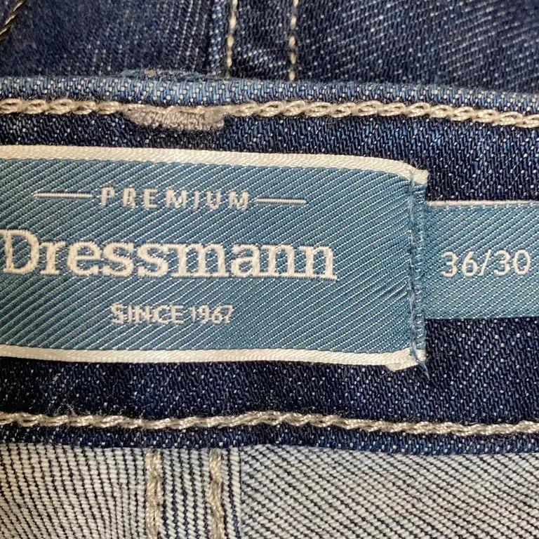 Jeans (Blå) från Dressmann Bomull, Elastan, Polyester - Varumärke