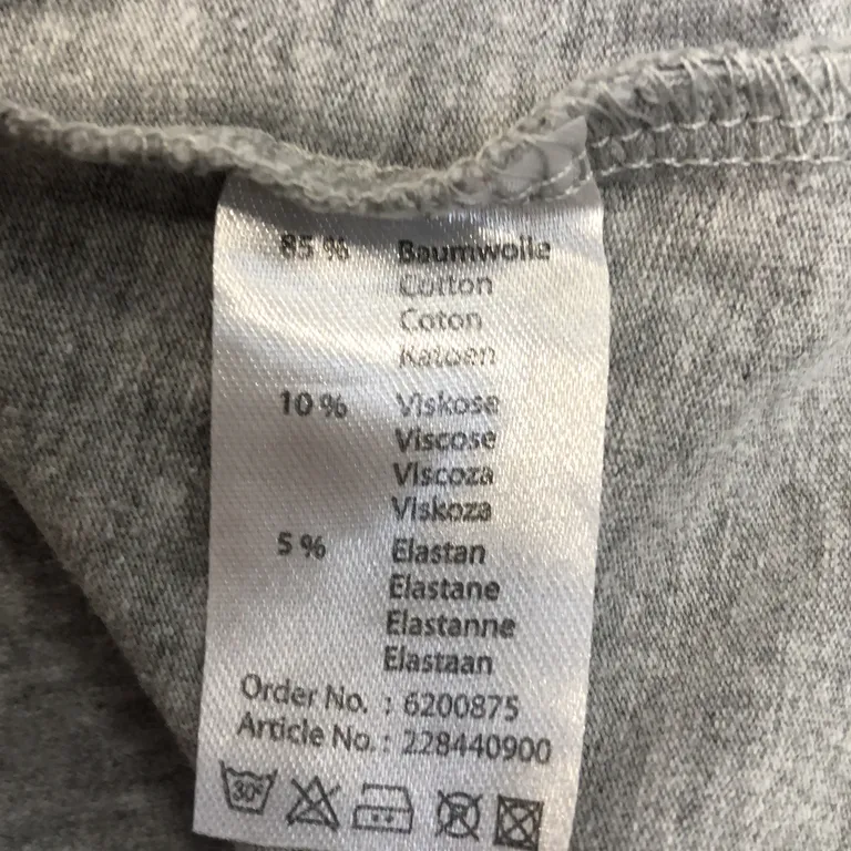 T-shirt (Grå) från Scapino Bomull, Viskos, Elastan - Materialetikett