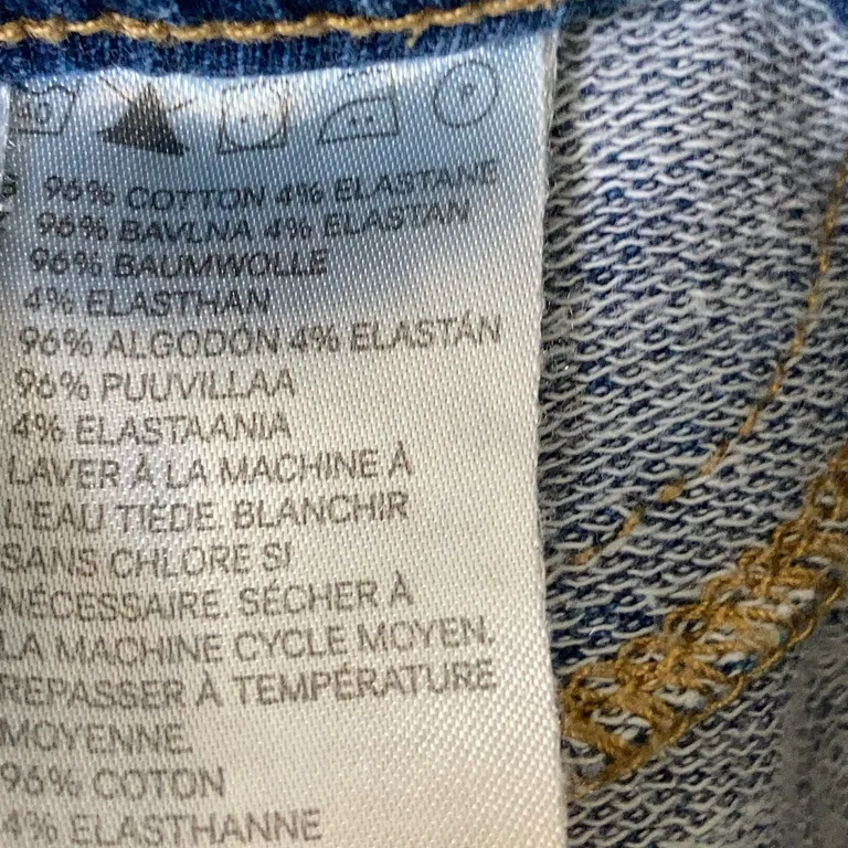 Treggings (Blå) från Tights Elastan, Bomull - Materialetikett
