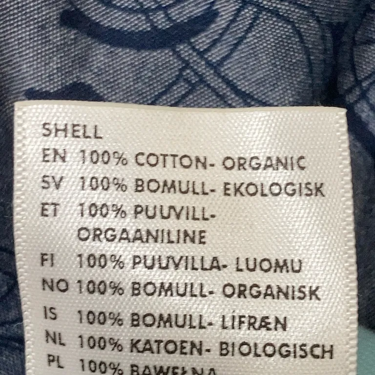 Skjorta (Blå) från Polarn O. Pyret Bomull - Materialetikett