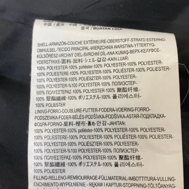 Vinterjacka (Svart) från Vans Polyester - Materialetikett