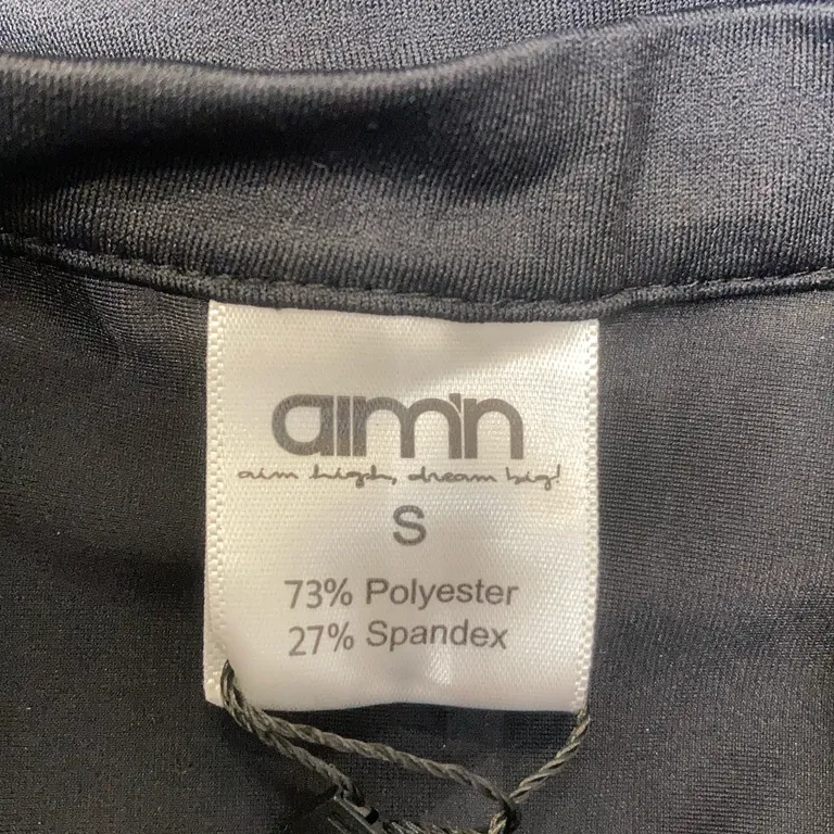 Träningströja (Svart) från Aim'n Elastan, Polyester - Materialetikett
