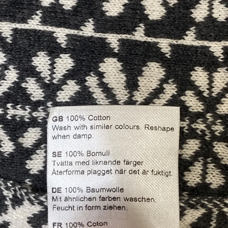Halsduk (Grå, Flerfärgad) från Odd Molly Bomull - Materialetikett