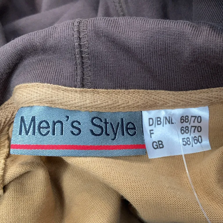 Huvtröja (Gul, Beige) från Men Style Bomull - Varumärke
