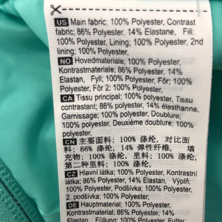 Skidjacka (Grå, Flerfärgad) från Kari Traa Polyester, Elastan - Materialetikett