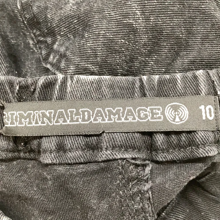 Jeans (Svart) från Criminal Damage Bomull, Elastan - Varumärke