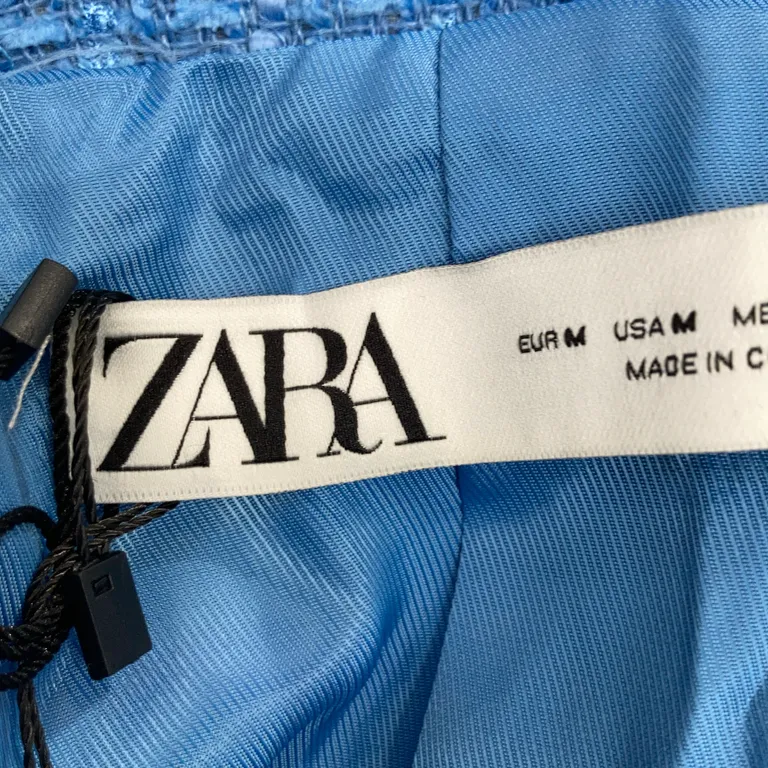 Kavaj (Blå) från Zara Polyester, Viskos - Varumärke