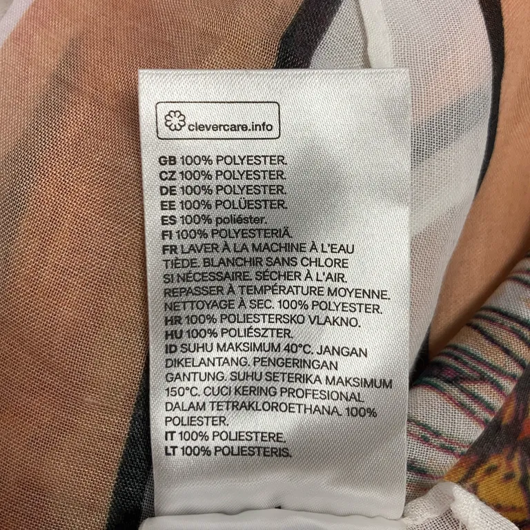 Sarong (Beige) från H&M Polyester - Materialetikett