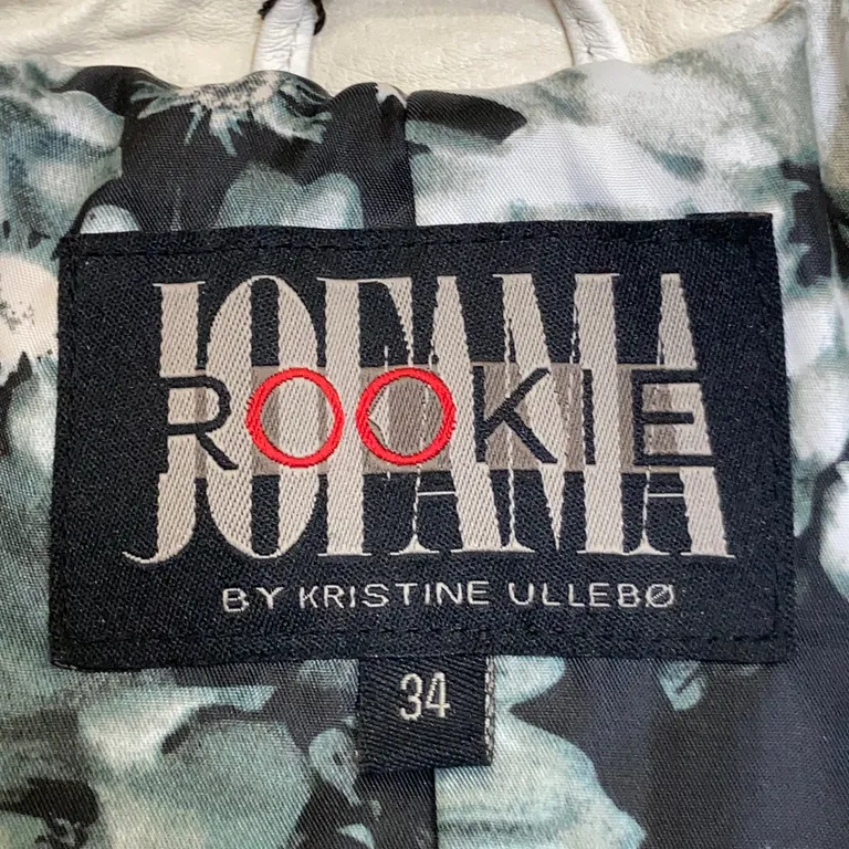 Läderjacka (Vit) från Jofama Rookie by Kristine Ullebø Polyester, Skinn - Varumärke