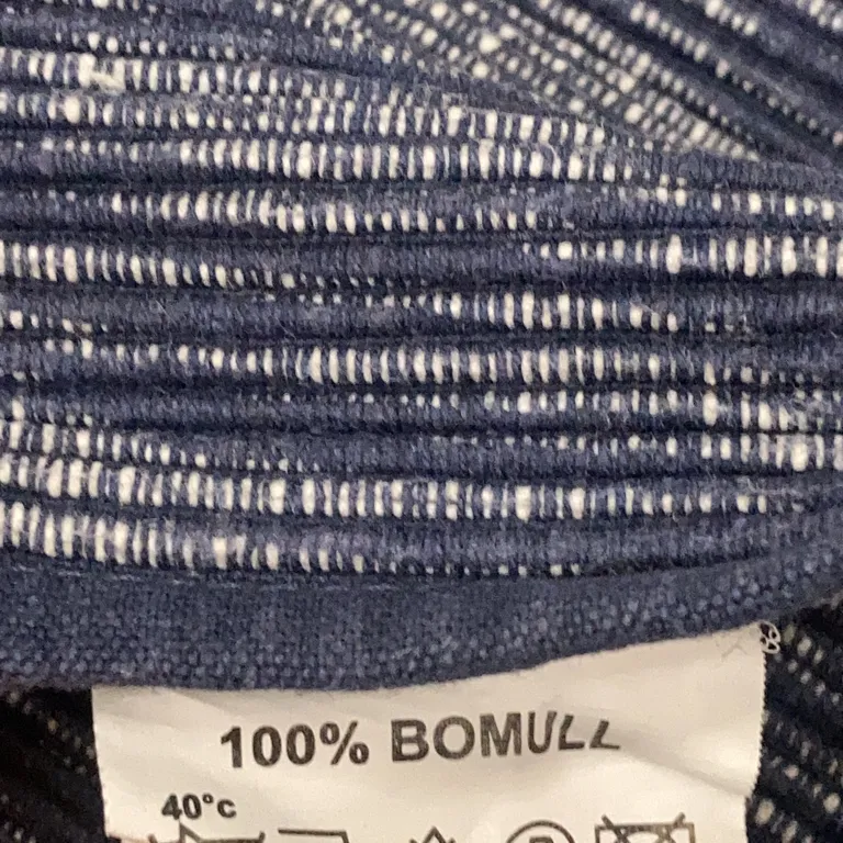Löpare (Blå) från Svanefors Bomull - Materialetikett