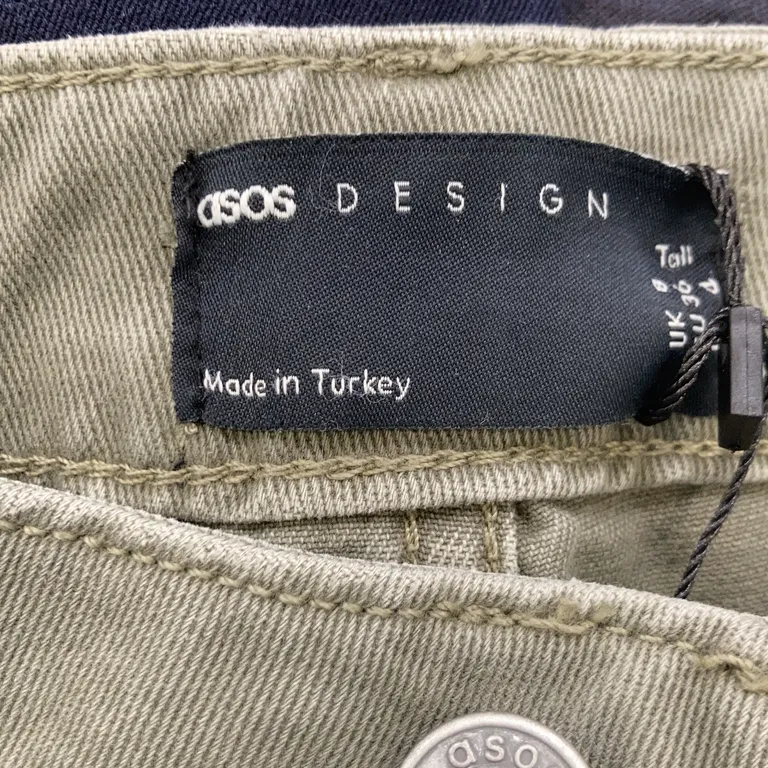 Jeans (Grön) från ASOS Design Bomull - Varumärke