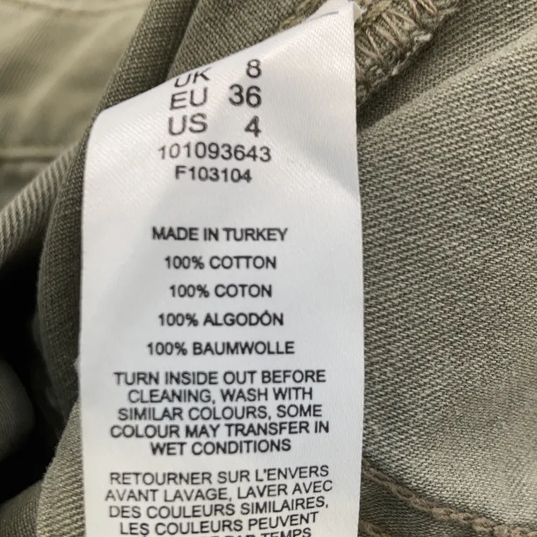 Jeans (Grön) från ASOS Design Bomull - Materialetikett