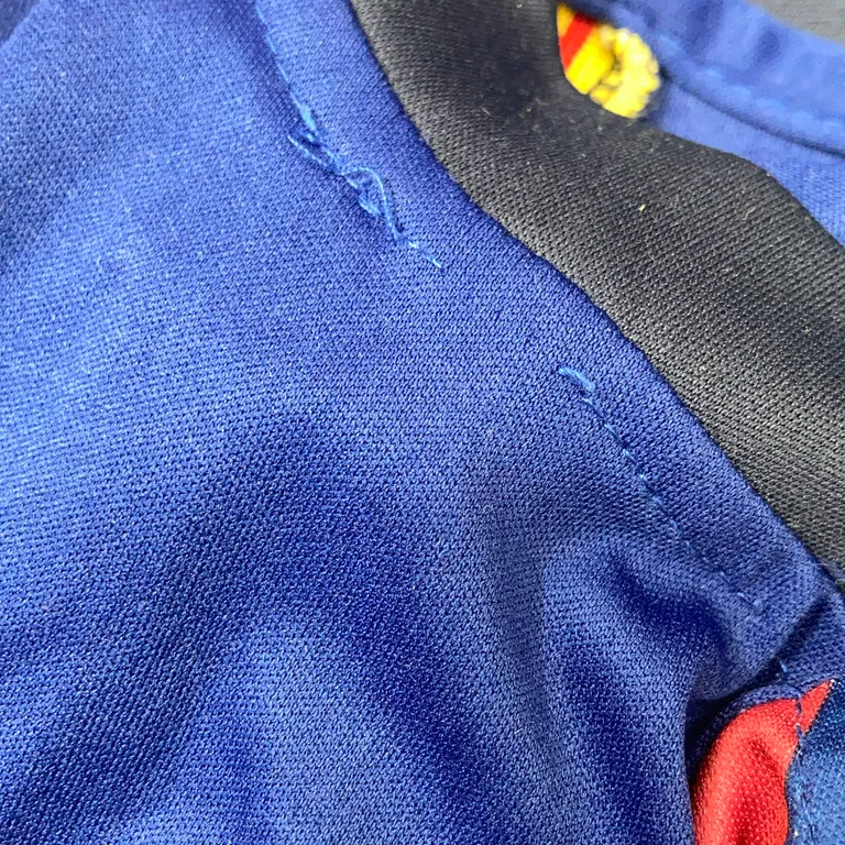 Matchtröja (Blå, Flerfärgad) från Nike Polyester - Trasig söm - Krage/nacke