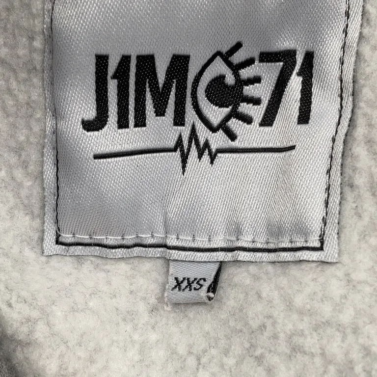 Huvtröja (Grå) från J1MO71 Polyester, Bomull - Varumärke