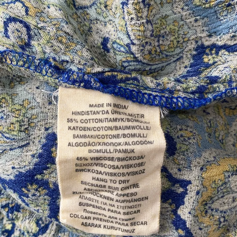 Blus (Blå, Flerfärgad) från Denim & Supply Ralph Lauren Bomull, Viskos - Materialetikett