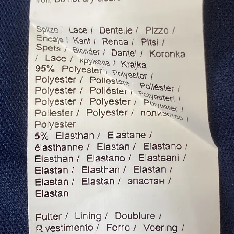 Klänning (Blå) från Anna Field Petite Polyester, Elastan - Materialetikett